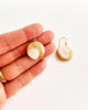 14k gold filled Neutral mother of pearl Coin