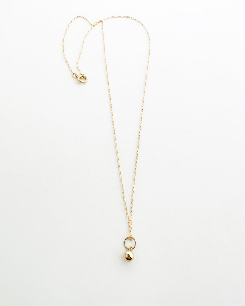 14k gold filled Ball necklace