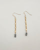 14k Shimmery pyrite earring