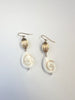 14k gold filled antique shell earrings