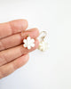 Petite White MOP Flower earrings