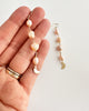 Peach Pearl Moon earrings