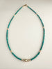 Faceted micro turquoise necklace