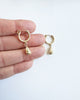 14k gold filled Nugget Huggie hoops