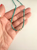 Faceted micro turquoise necklace