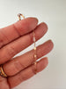 Rose gold herkimer diamond lariat necklace