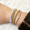 Blue Porcelain ornate floral bracelet
