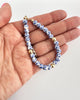 Blue Porcelain ornate floral bracelet