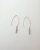 AAA quality Gray freshwater Pearl V earrings