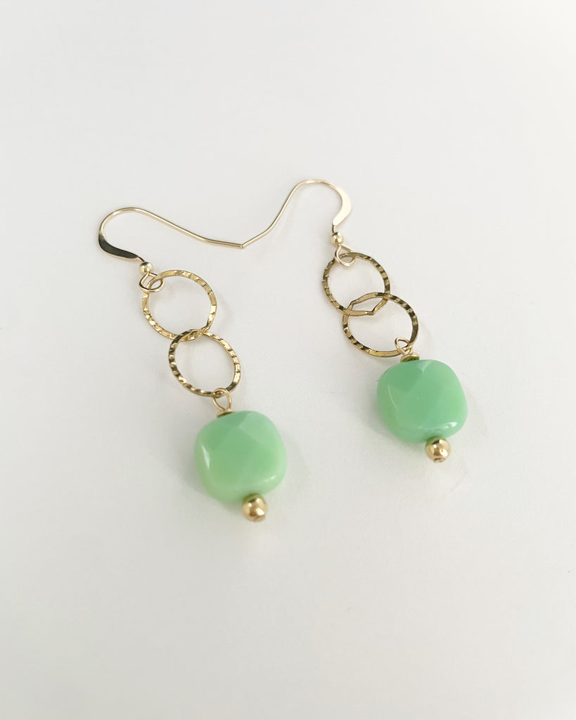 Green Moss dangle earrings