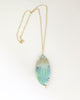 Dragon skin blue agate necklace