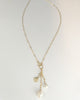 14k gold filled shell charm necklace