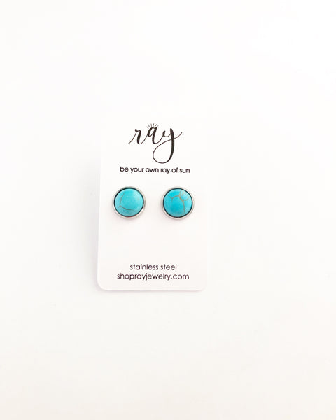 Studs - Turquoise medium