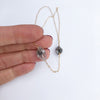 Raw Herkimer Diamond Lariat Necklace