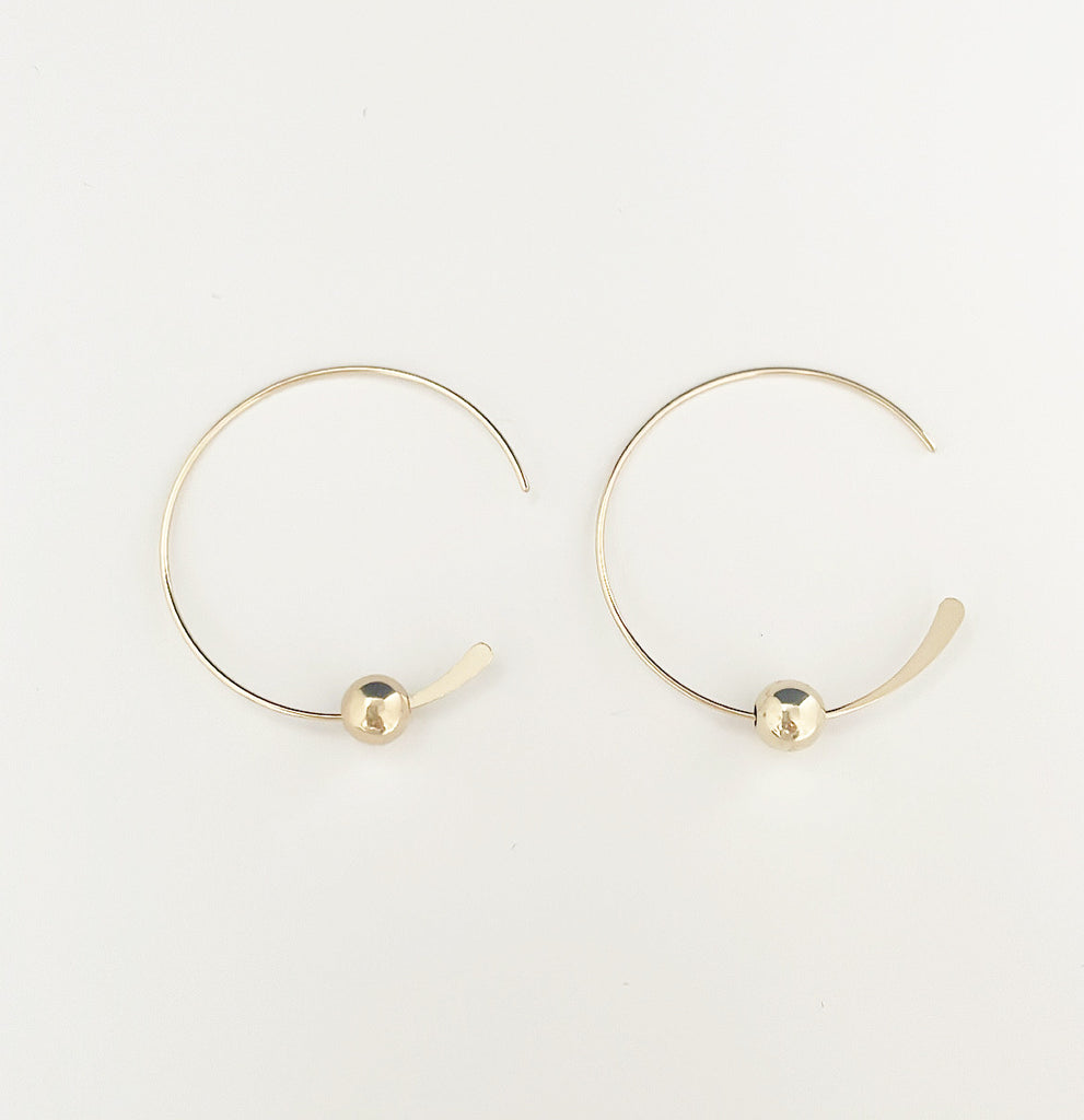 Infinity Hoops - 14k gold filled