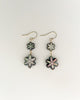 Black MOP flower earrings