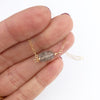 14k gold filled Raw Herkimer Diamond Necklace