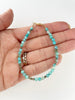 Aquamarine Turquoise & pyrite bracelet
