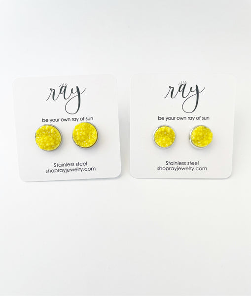 Studs - classic yellow - 2 sizes available