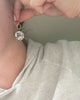 Grey Mosaic Pearl coin earrings