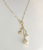 14k gold filled shell charm necklace