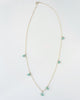 Turquoise accent shorty necklace